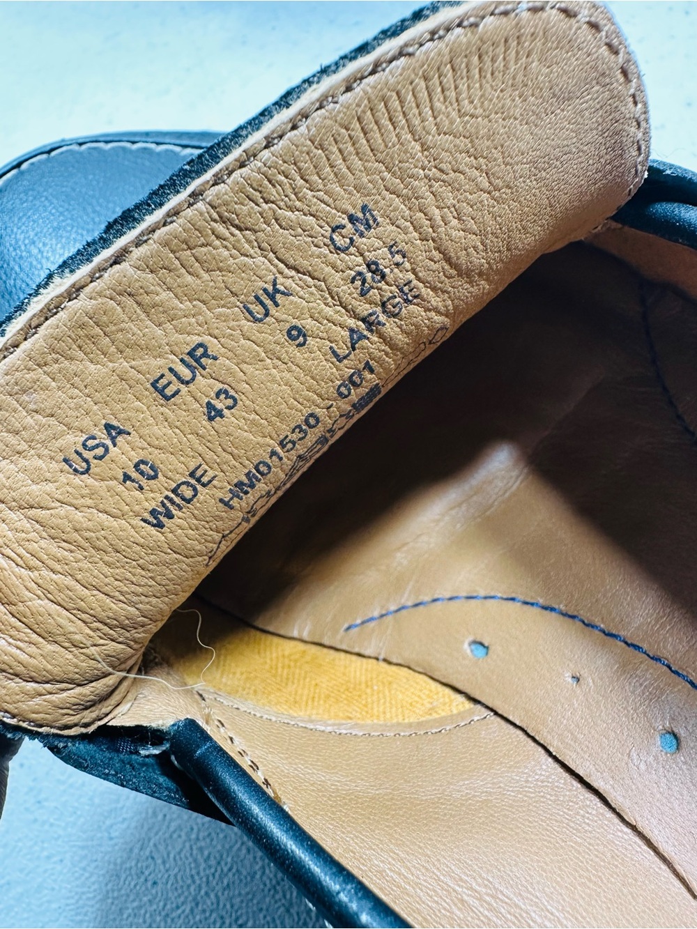 Men's Black Leather Penny Loafers - Classic Slip-On Dress Shoes - Picture 6 of 6